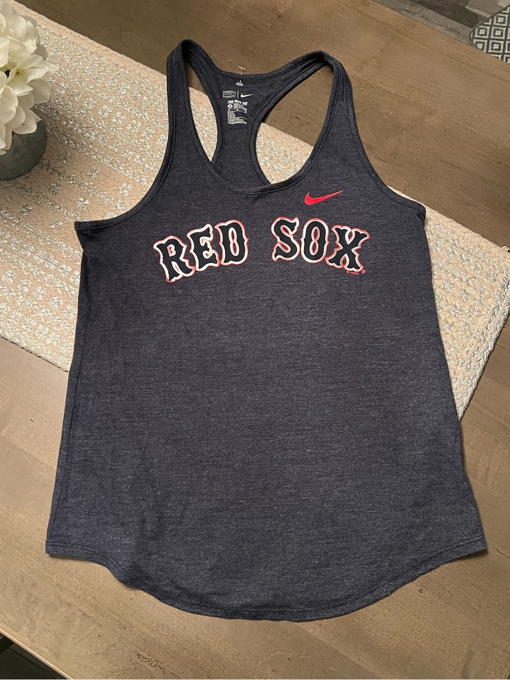 Nike Navy and Red "Red Sox" Racerback Tank